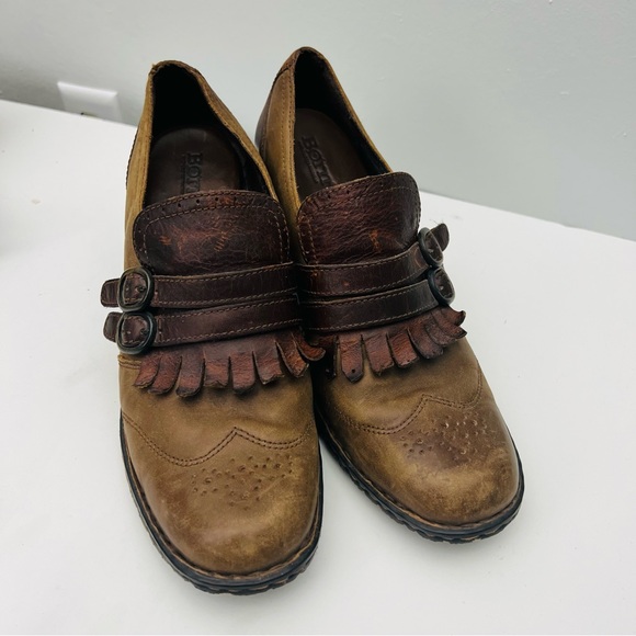 Born Kiltie Leather Shoes Heels - Picture 2 of 7